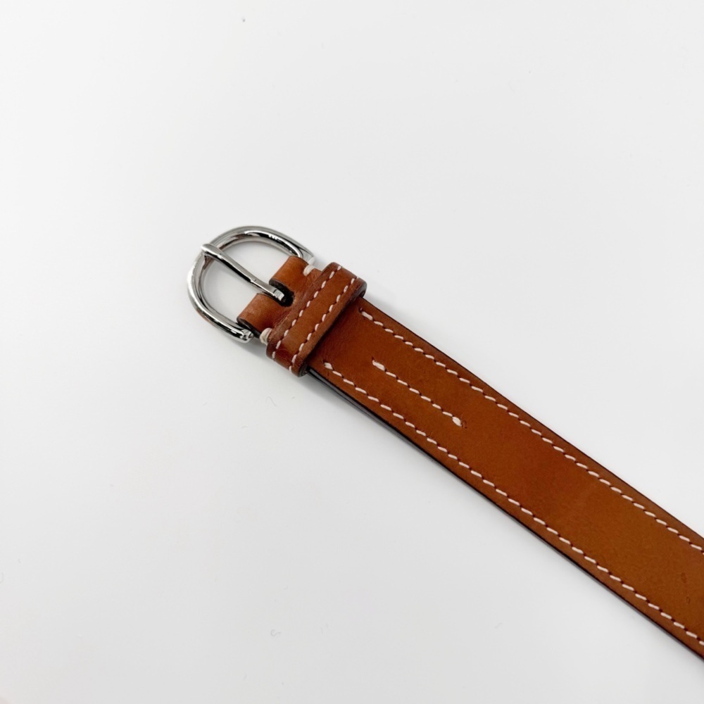Just Campagne Paris Belt 25 Half Round Buckle Silver - Picture 6 of 8